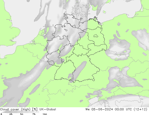 Wolken (hohe) UK-Global Mi 05.06.2024 00 UTC