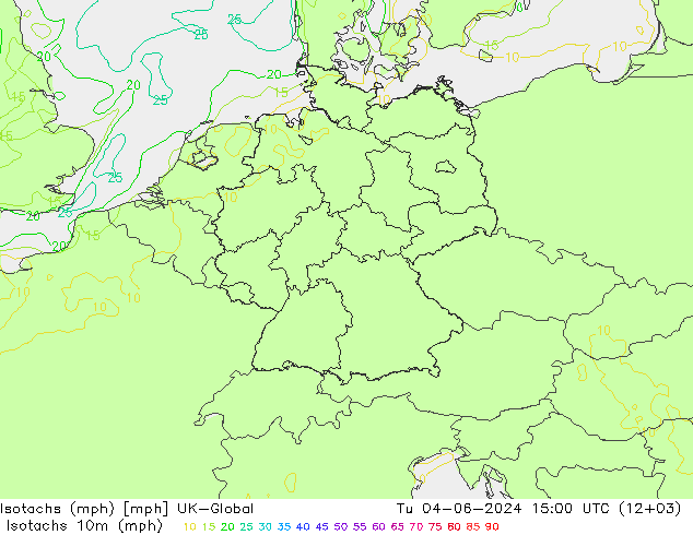 Isotachs (mph) UK-Global Tu 04.06.2024 15 UTC