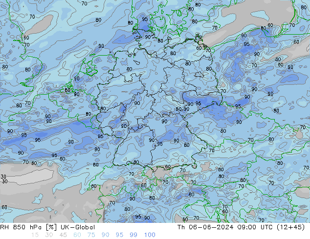 RV 850 hPa UK-Global do 06.06.2024 09 UTC