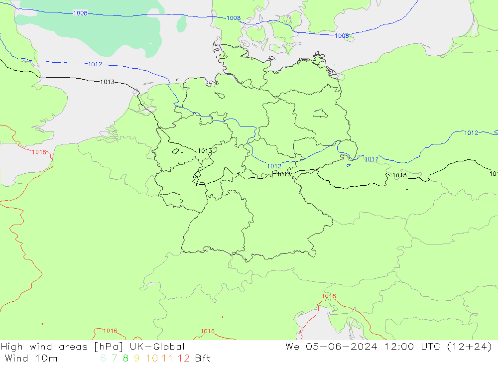 High wind areas UK-Global Qua 05.06.2024 12 UTC