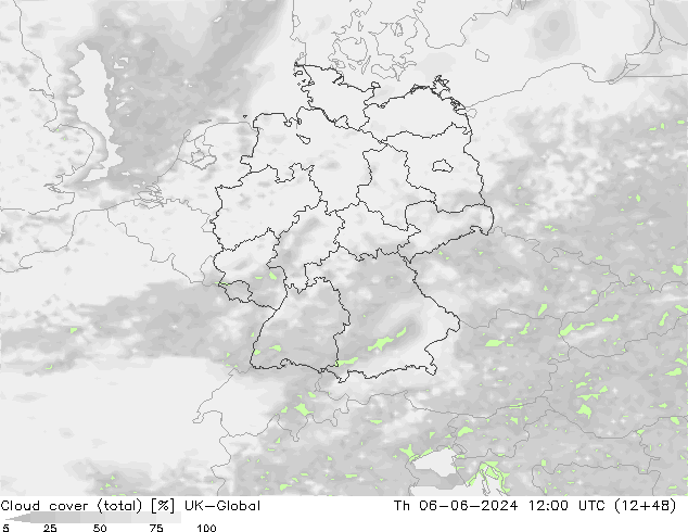 Bulutlar (toplam) UK-Global Per 06.06.2024 12 UTC