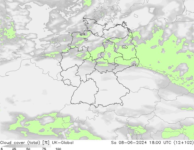 nuvens (total) UK-Global Sáb 08.06.2024 18 UTC