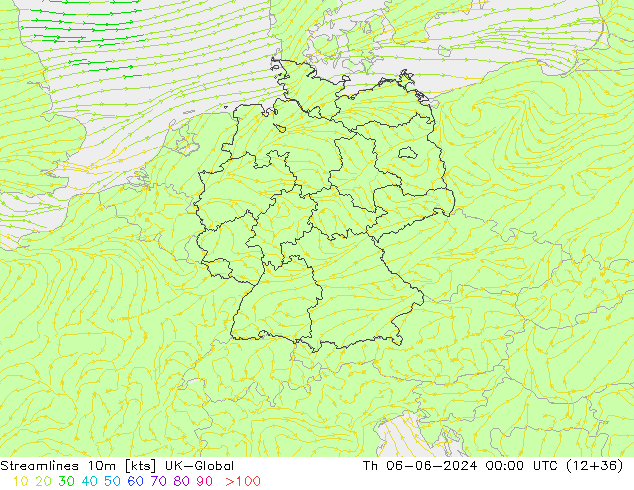 Streamlines 10m UK-Global Th 06.06.2024 00 UTC