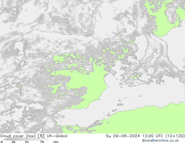 Nubi basse UK-Global dom 09.06.2024 12 UTC