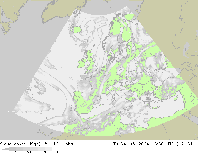 Wolken (hohe) UK-Global Di 04.06.2024 13 UTC