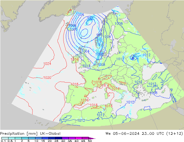 Neerslag UK-Global wo 05.06.2024 00 UTC