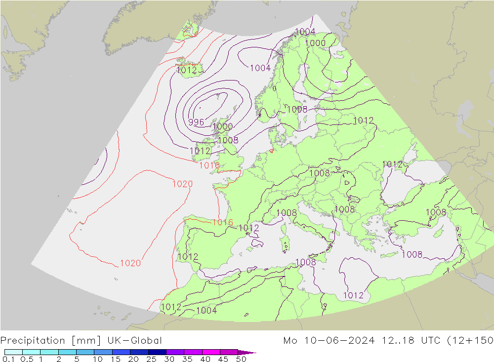 Precipitation UK-Global Mo 10.06.2024 18 UTC