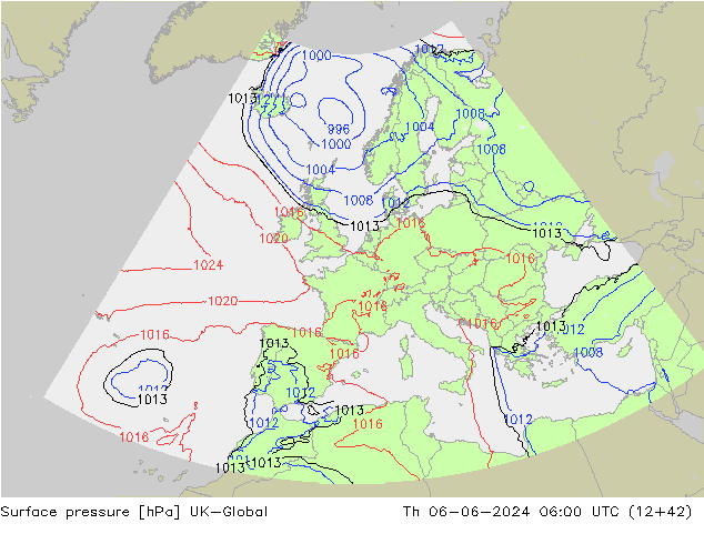 pression de l'air UK-Global jeu 06.06.2024 06 UTC