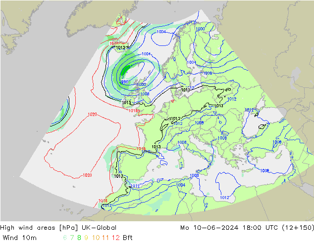 High wind areas UK-Global lun 10.06.2024 18 UTC