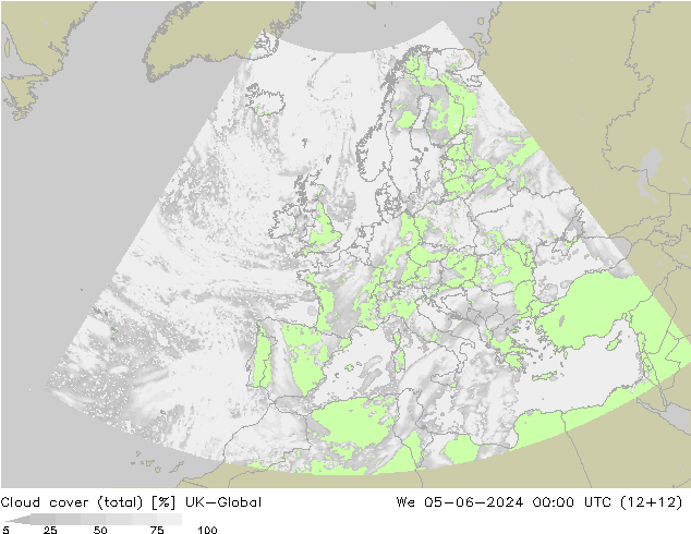 Nubes (total) UK-Global mié 05.06.2024 00 UTC