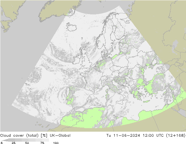 zachmurzenie (suma) UK-Global wto. 11.06.2024 12 UTC