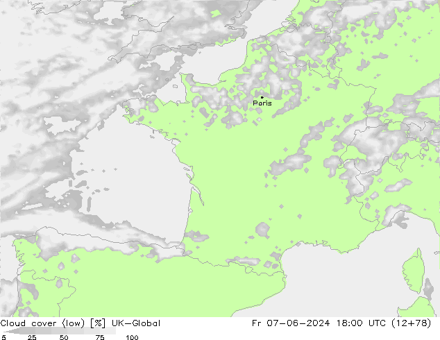 zachmurzenie (niskie) UK-Global pt. 07.06.2024 18 UTC