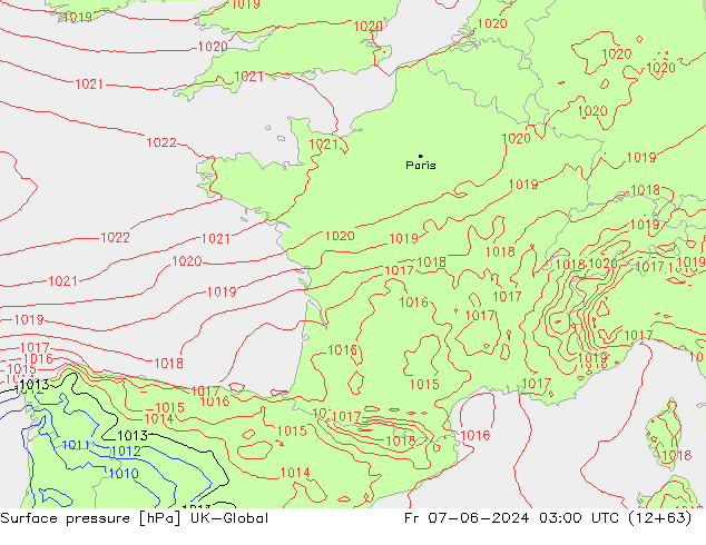 Yer basıncı UK-Global Cu 07.06.2024 03 UTC