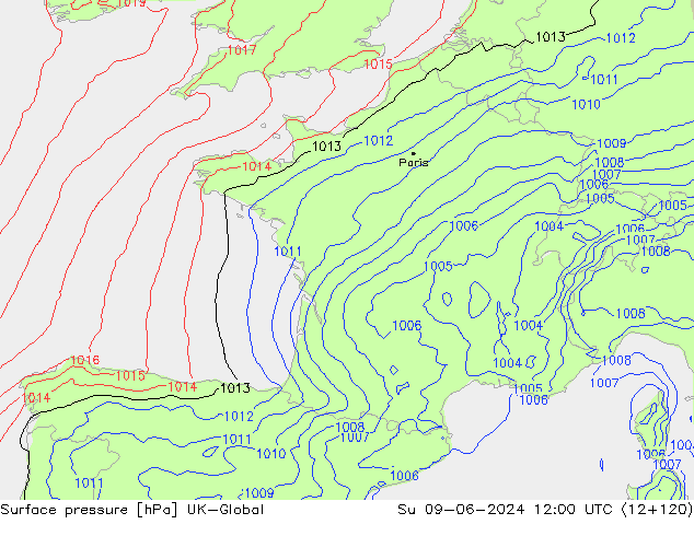 Bodendruck UK-Global So 09.06.2024 12 UTC