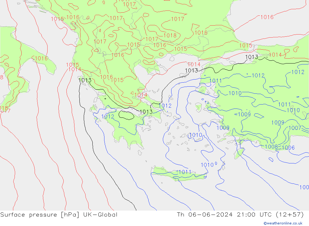 pressão do solo UK-Global Qui 06.06.2024 21 UTC