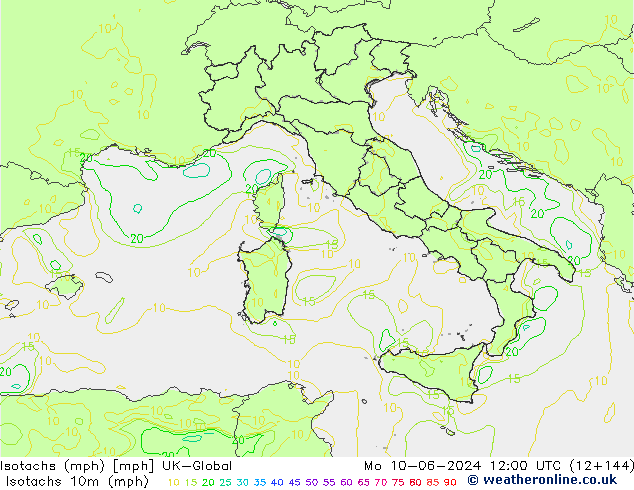 Isotachs (mph) UK-Global Seg 10.06.2024 12 UTC