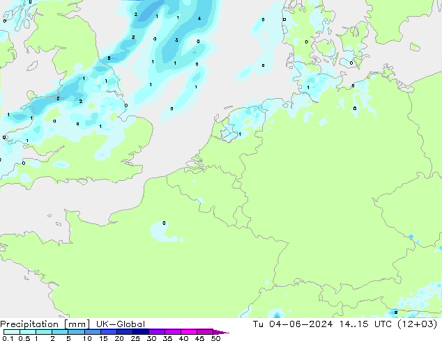 Niederschlag UK-Global Di 04.06.2024 15 UTC