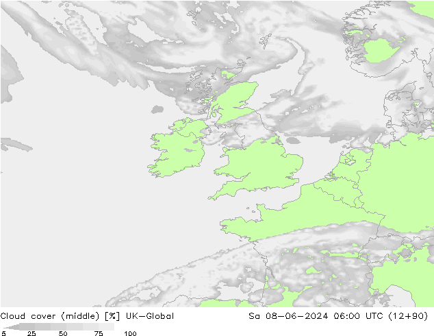 oblačnosti uprostřed UK-Global So 08.06.2024 06 UTC