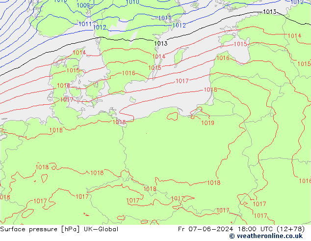 Yer basıncı UK-Global Cu 07.06.2024 18 UTC