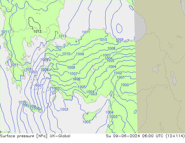 Bodendruck UK-Global So 09.06.2024 06 UTC