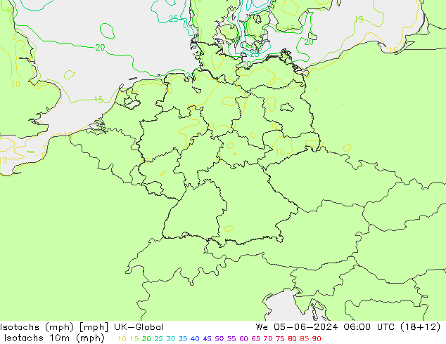 Isotaca (mph) UK-Global mié 05.06.2024 06 UTC