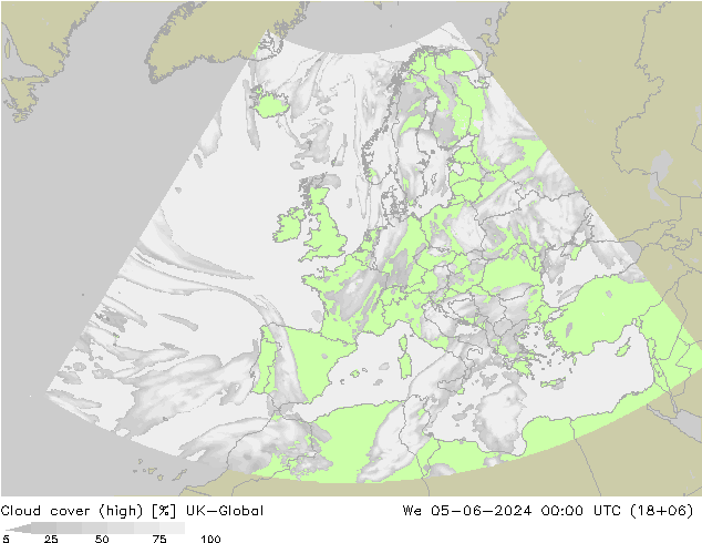 Bewolking (Hoog) UK-Global wo 05.06.2024 00 UTC