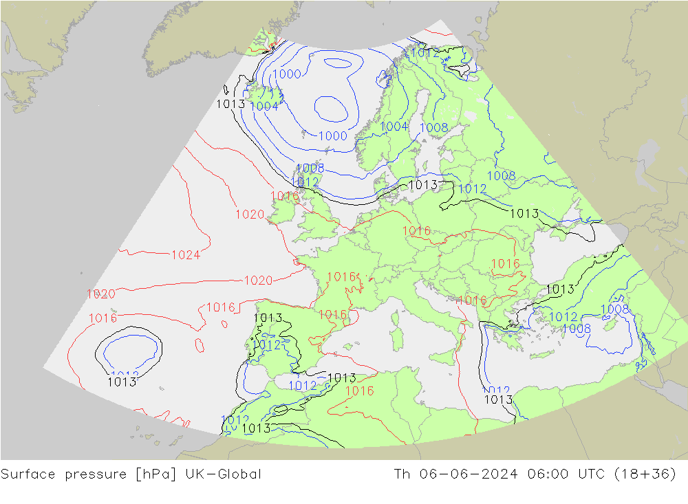 Yer basıncı UK-Global Per 06.06.2024 06 UTC