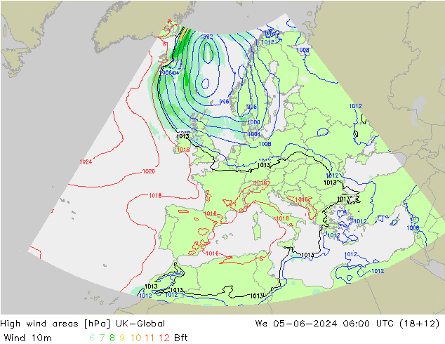 High wind areas UK-Global We 05.06.2024 06 UTC