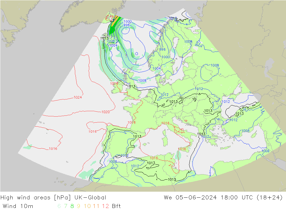 High wind areas UK-Global St 05.06.2024 18 UTC