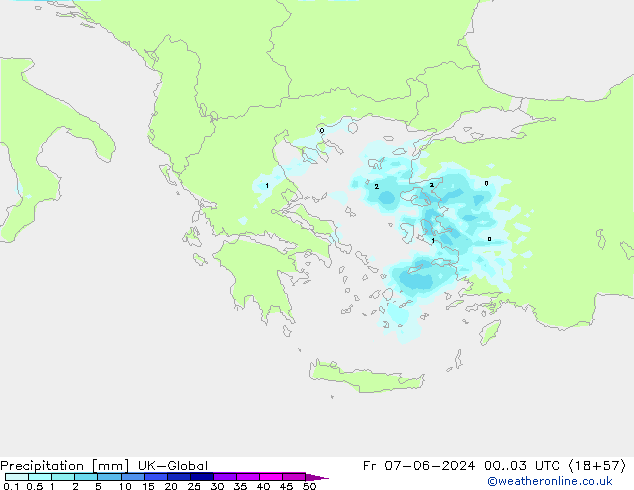 Precipitation UK-Global Fr 07.06.2024 03 UTC