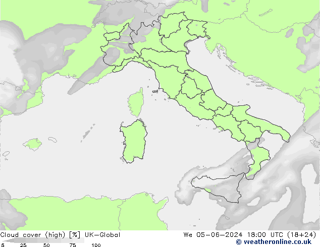 Bulutlar (yüksek) UK-Global Çar 05.06.2024 18 UTC