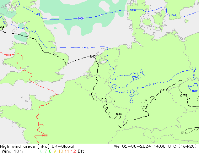 High wind areas UK-Global  05.06.2024 14 UTC