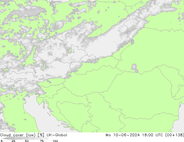 Bewolking (Laag) UK-Global ma 10.06.2024 18 UTC