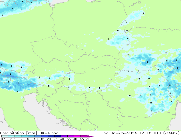 Neerslag UK-Global za 08.06.2024 15 UTC