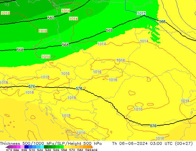 Thck 500-1000hPa UK-Global gio 06.06.2024 03 UTC