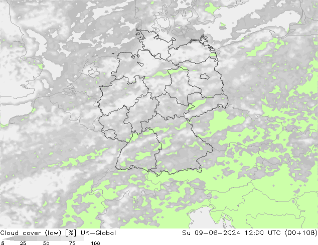 nízká oblaka UK-Global Ne 09.06.2024 12 UTC