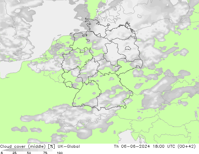 Cloud cover (middle) UK-Global Th 06.06.2024 18 UTC