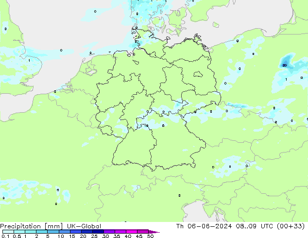 Yağış UK-Global Per 06.06.2024 09 UTC