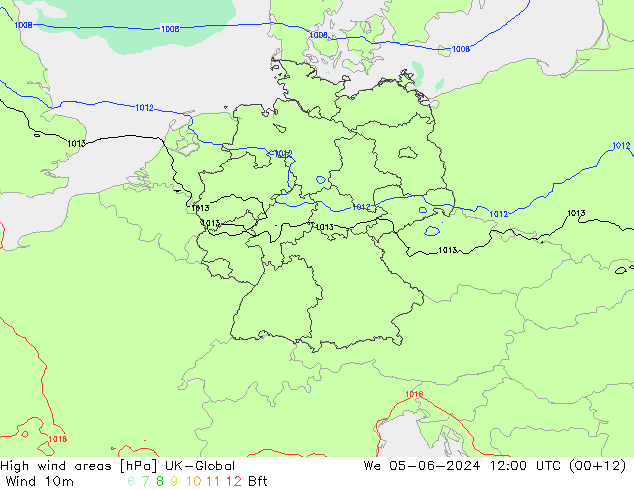 yüksek rüzgarlı alanlar UK-Global Çar 05.06.2024 12 UTC
