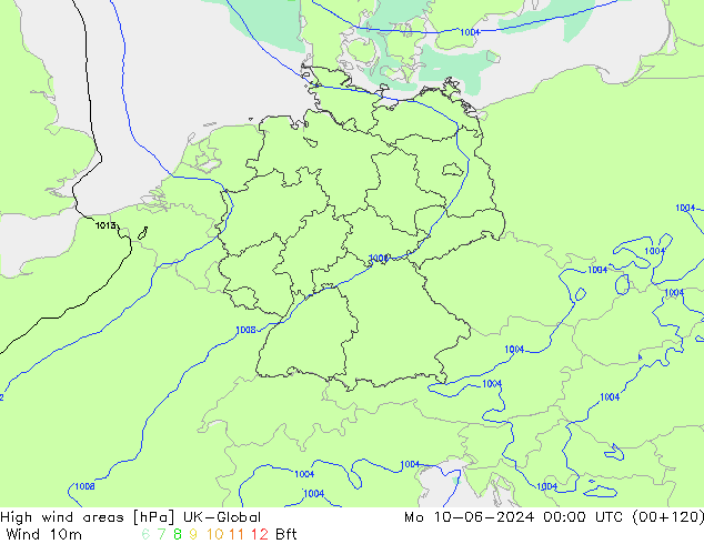 High wind areas UK-Global  10.06.2024 00 UTC