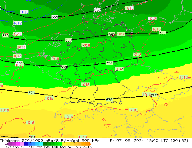 Thck 500-1000hPa UK-Global  07.06.2024 15 UTC