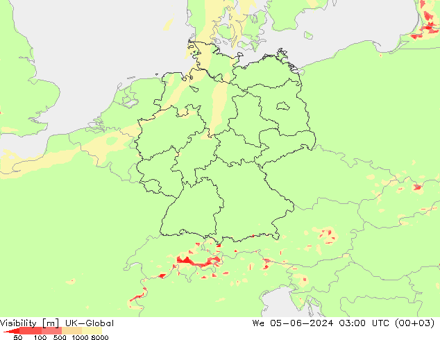 Dohlednost UK-Global St 05.06.2024 03 UTC