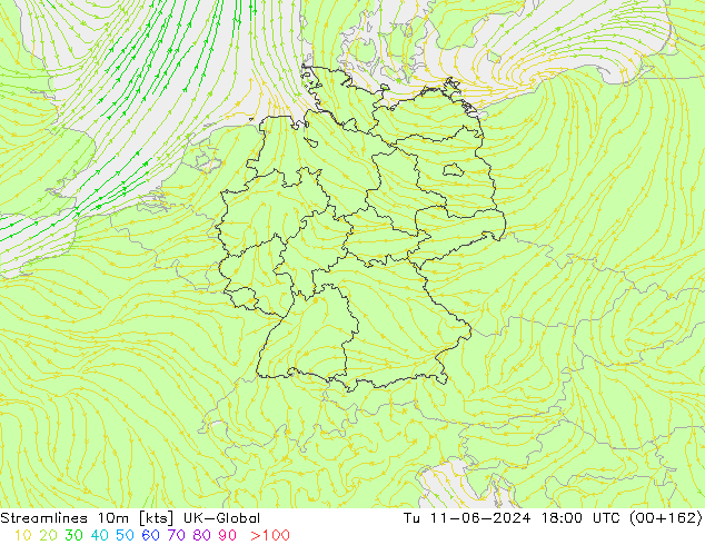 Linea di flusso 10m UK-Global mar 11.06.2024 18 UTC