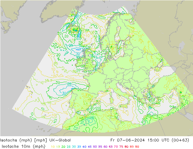 Isotachs (mph) UK-Global Fr 07.06.2024 15 UTC