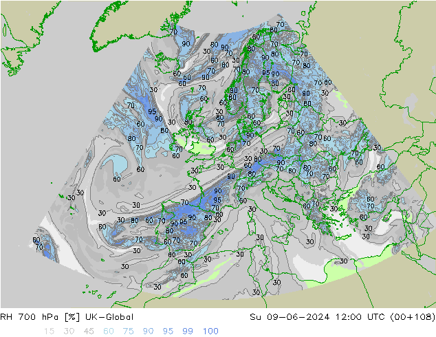 RV 700 hPa UK-Global zo 09.06.2024 12 UTC