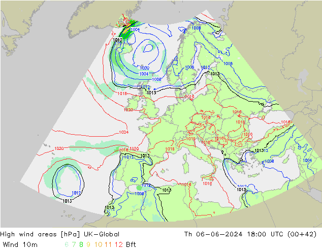 High wind areas UK-Global Th 06.06.2024 18 UTC