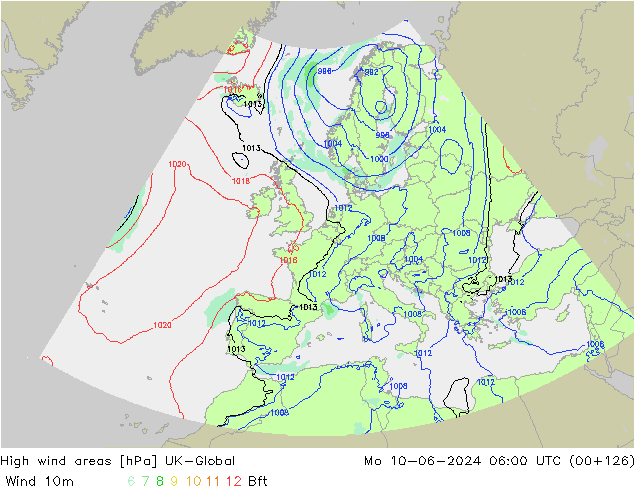 High wind areas UK-Global  10.06.2024 06 UTC