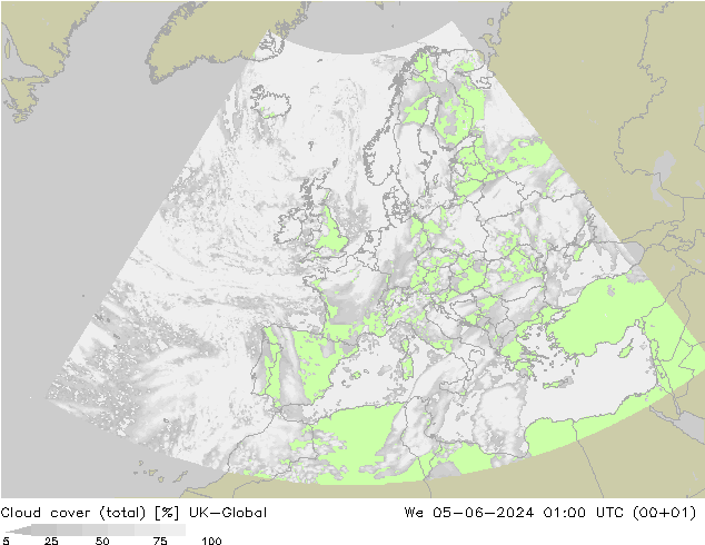 zachmurzenie (suma) UK-Global śro. 05.06.2024 01 UTC