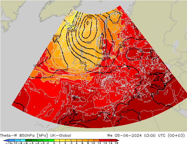 Theta-W 850hPa UK-Global mié 05.06.2024 03 UTC
