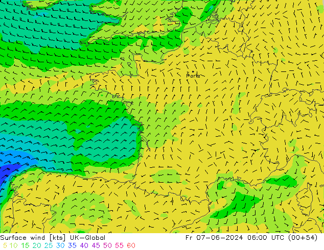 Bodenwind UK-Global Fr 07.06.2024 06 UTC